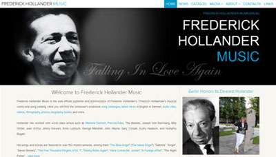 Website image for Frederick Hollander Music