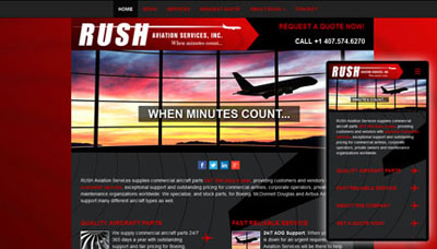 Website image for Rush Aviation Services